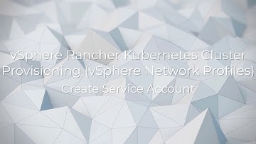 vSphere Rancher Kubernetes Cluster Provisioning