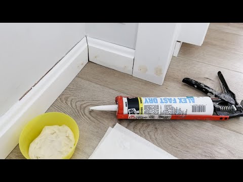 How to apply sealant to trim and baseboards