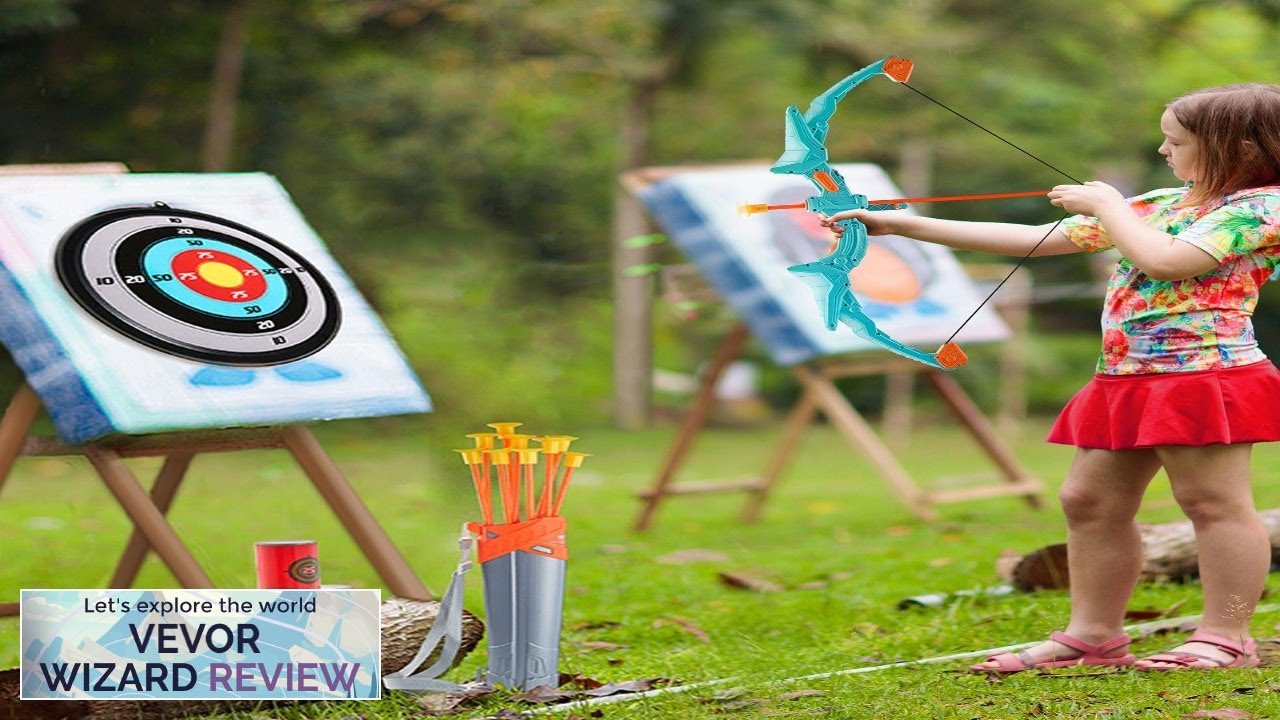 VEVOR Bow and Arrow Set for Kids LED Light Up Archery Set Review