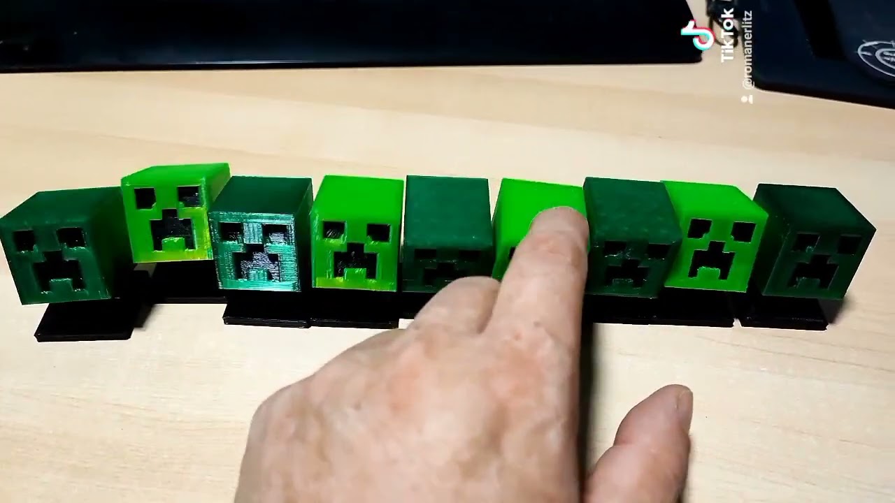 Minecraft Creeper Bookmark by Michael, Download free STL model