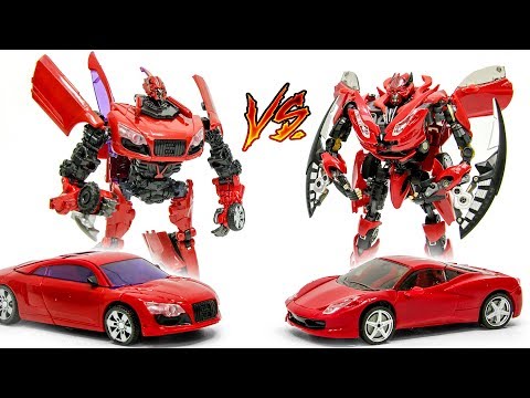 transformers-3-dotm-takara-dino-audi-r8-vs-alien-attack-ferrari-458-dino-vehicle-car-robot-toys