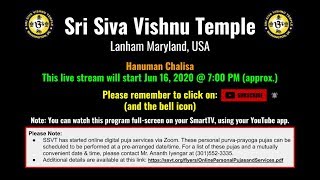 Today's evening events: - hanuman chalisa