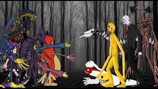 Poppyplaytime 5 vs Verity Minecraft, slender man, Siren head, longhorse, Animation Drawing Cartoon 2