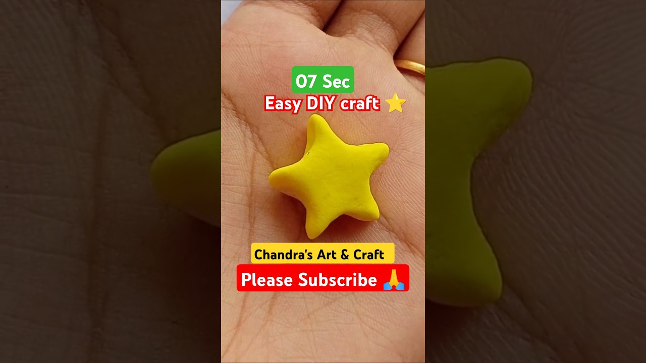 DIY Skper Clay Star craft || ⭐|| How to make easy Super clay craft ||