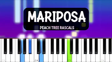Peach Tree Rascals - Mariposa (Piano tutorial)