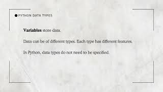 Learn Python Data Types Programming for Beginners - Coding Tutorial in Less Than 1 Minute