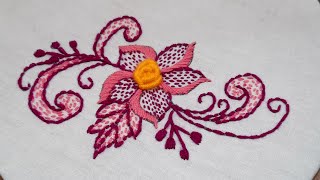 latest fantasy flower embroidery design * Bordado fantasía * modern hand embroidery flower designs