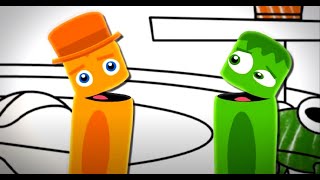 Orange Juice, Pumpkins and Basketballs \ Learn the Colors \ Color Crew \ BabyFirst TV