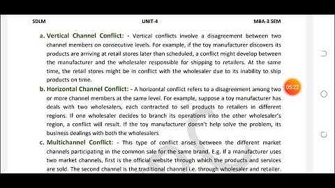 MM 323, SDLM, Unit 4, Lec. No. 30, Channel Relationships Management, Vikas Mahalawat