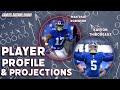 Wan'Dale Robinson &amp; Kayvon Thibodeaux | Player Profile &amp; Projections | 50