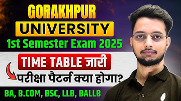 DDU Semester Exam 2025 Time Table Out📣| DDU 1st Semester Exam Pattern | Ba, Bcom, Bsc,LLB|Admit Card