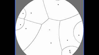 Hyperbolic Voronoi Poincare Disk