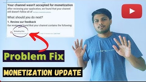 How To Solve Misleading Meta Data On Youtube, Solve Youtube Monetization Problem Misleading metaData