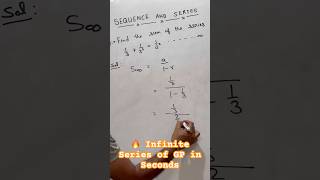 🔥 Infinite Series of GP in Seconds | Sequence &amp; Series Tricks 🚀 | Class 9 Maths NEW NCERT #viral