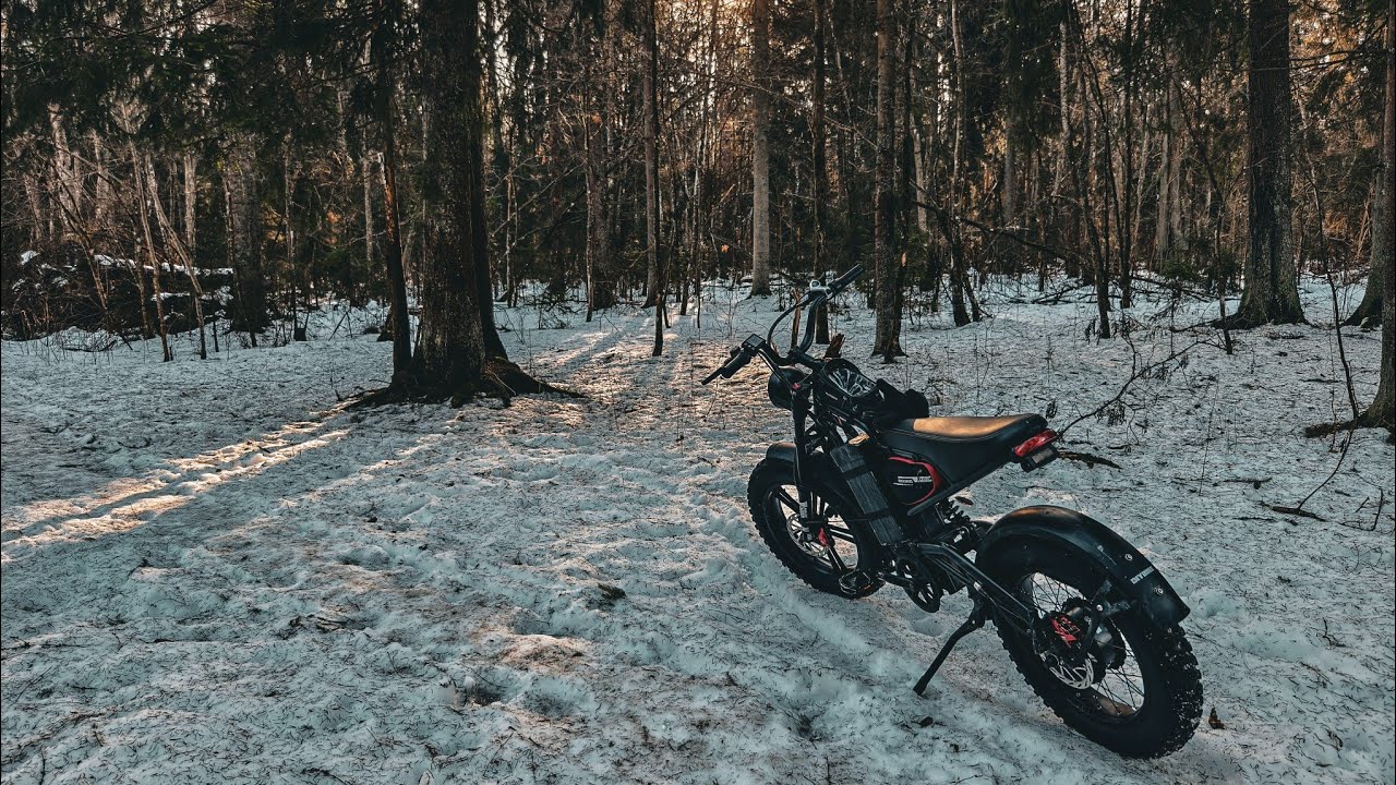 Поставили мотор  с моего ikingi на обычный велосипед тестируем