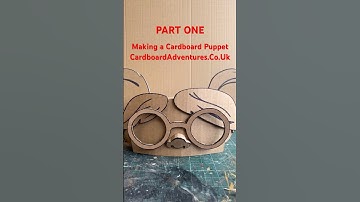 Part one of making a cardboard puppet! #cardboard #puppet #making