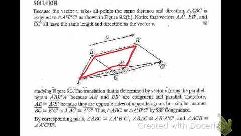 Honors Geometry class notes for 9.1A
