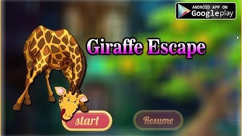 Giraffe Escape walkthrough AVMGames.