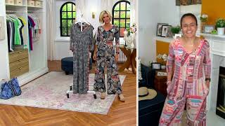 Attitudes by Renee Printed Como Jersey Jumpsuit on QVC screenshot 2