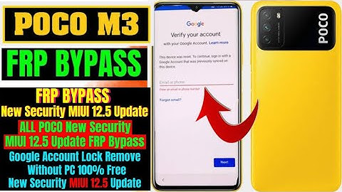POCO M3 FRP Bypass Miui 12.5 || Xiaomi Poco M3 Frp/Google Account Bypass MIUI 12.5 Without Pc ||
