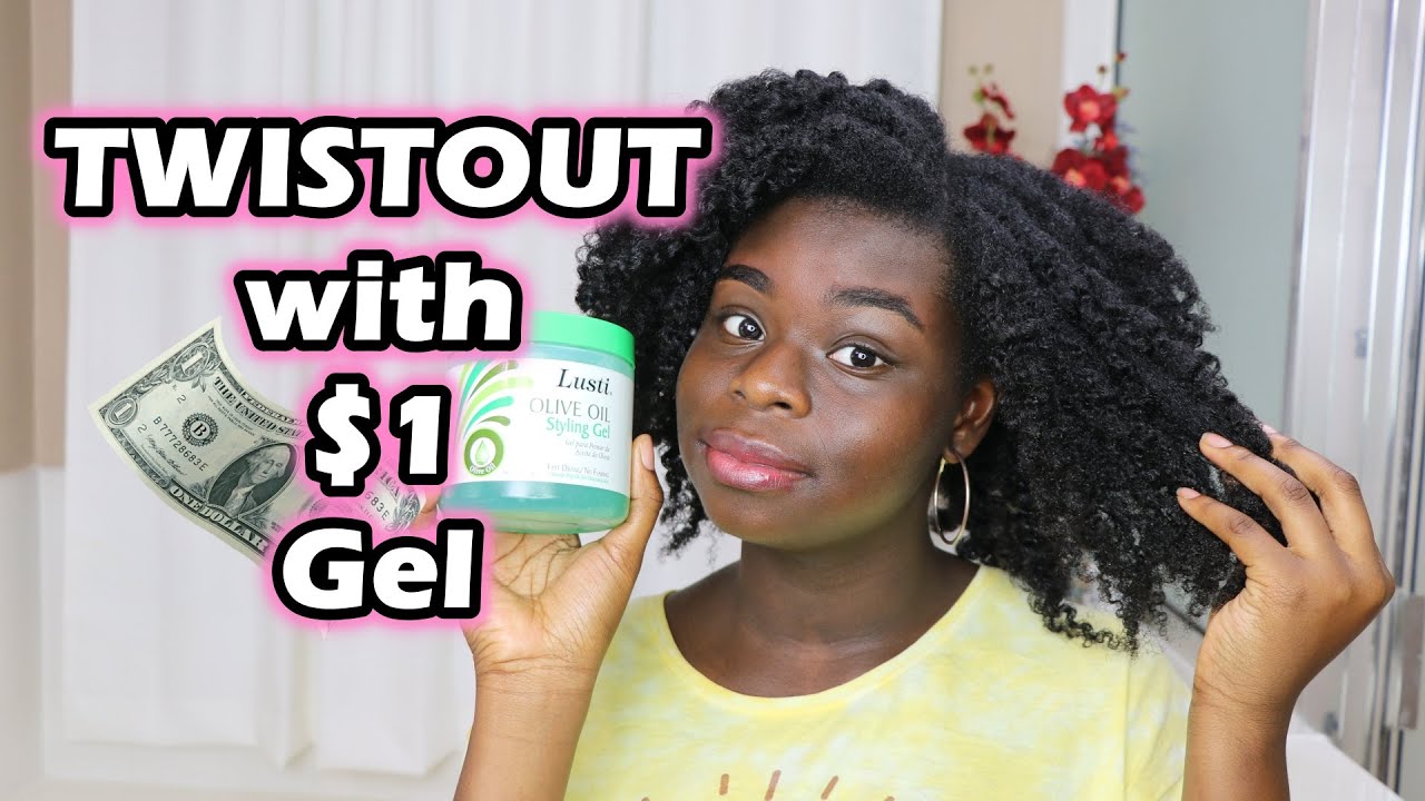 Twistout on Natural Hair 4C using $1 Hair Gel | DiscoveringNatural