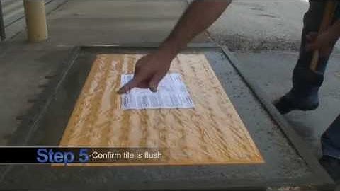 Alertcast Detectable Warning Installation