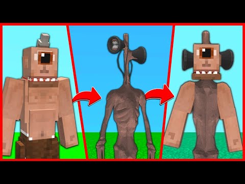 TEPEGÖZ SİREN KAFAYA DÖNÜŞTÜ! 😱 - Minecraft