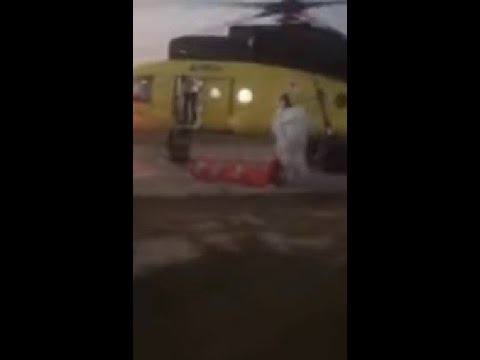Югра Ночь Вертолёт и люди в белых халатах и таинственный ящик