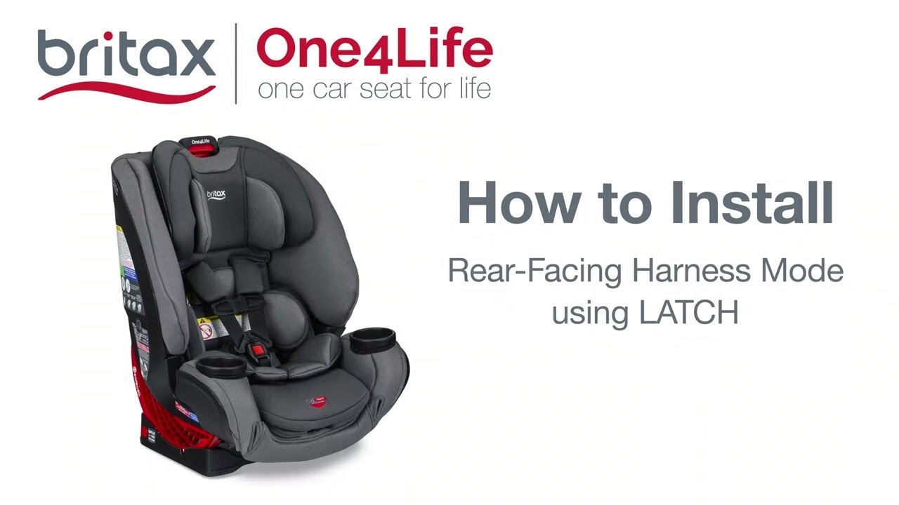 How To Install Britax One4Life All-In-One Car Seats Rear-Facing With Lower Connectors