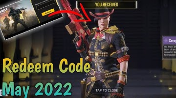 Cod Mobile Redeem Code May 2022 | New Redeem Code Codm | Today Redeem Code Codm | Codm Codes 2022