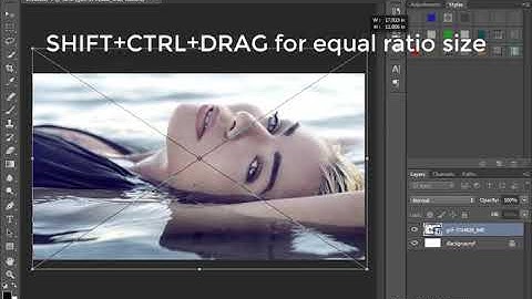 Resize, rotate or flip an image in photoshop cc video tutorial