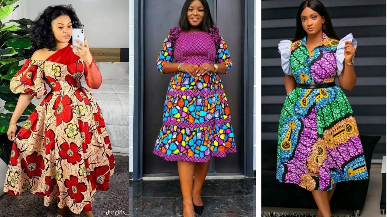 slim fit dress slacks Short Ankara Flare Dress – TJ African Print Dresses