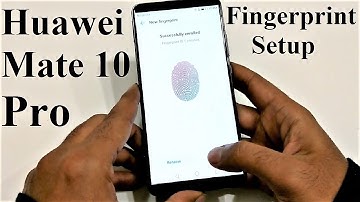 Huawei Mate 10 Pro - How to Setup Fingerprint Scanner to Perform Multiple Tasks