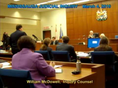 Mayor Hazel McCallion to Mississauga Judicial Inqu...