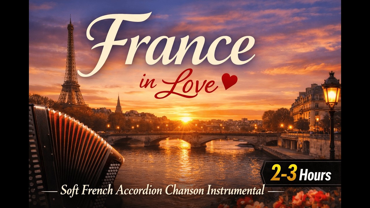 France in Romance ❤️ | Soft Accordion Chanson Instrumental
