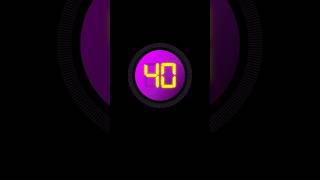 40  Second Countdown Timer with clock Ticking sound & Finish alarm beep #timer #clock #countdown