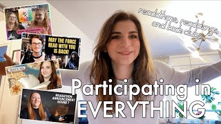 Participating in EVERY readathon, readalong, and book club! // READING CHALLENGE