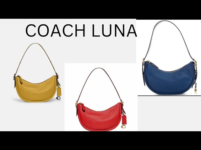 Coach Coated Canvas Signature Luna Shoulder Bag