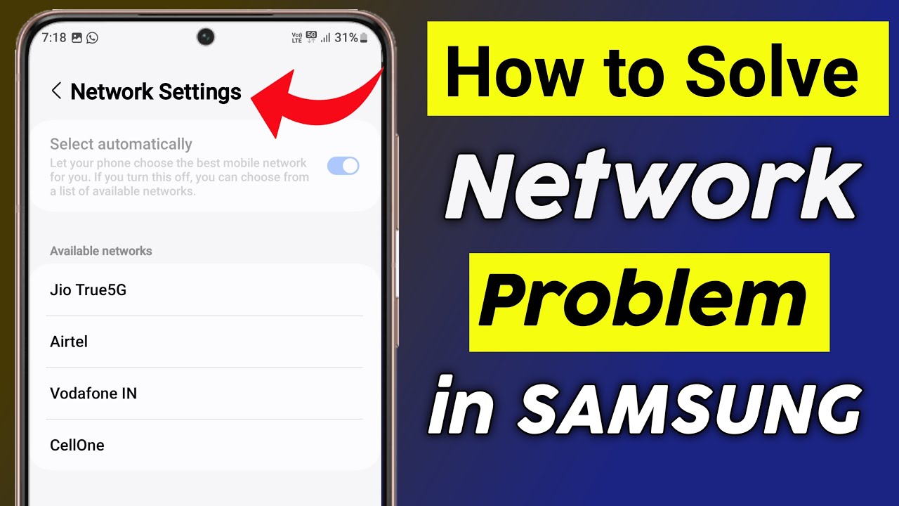 How to Solve Network Problem in Samsung Mobile - YouTube