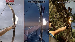 Tomb Raider Vs Rise Of The Tomb Raider Vs Shadow Of The Tomb Raider Comparison | Part 2