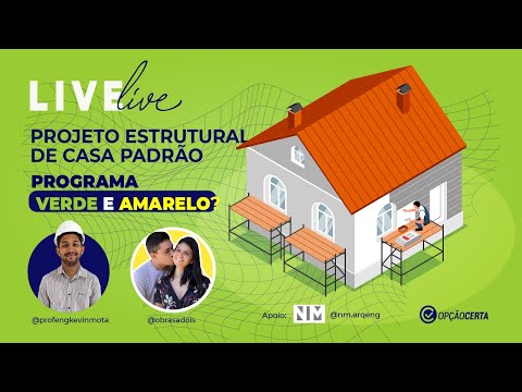 LIVE DO PROF: PROJETO ESTRUTURAL DE CASA TÉRREA