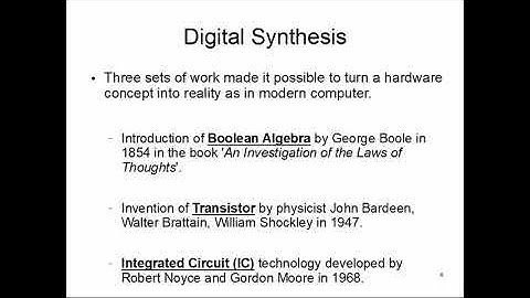 CS147: Lecture 3, Part 2 (Study of Boolean Algebra & Digital Design)