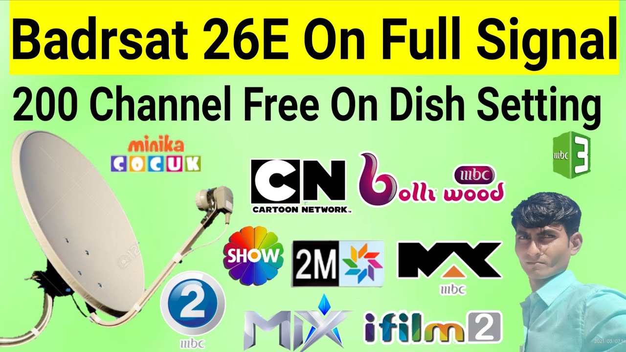 New Channel Add Badrsat 26E Satellite On Full Dish Setting Channel Scan 2026. mbfreedish