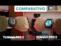 Comparativo: TICWATCH PRO 5 vs TICWATCH PRO 3 ULTRA - Quais as diferenças? Qual COMPRAR?