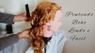 Penteado Boho Lindo e Fácil | Boho Hairstyle