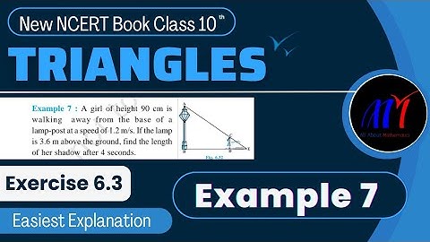 Chapter 6 Exercise 6.3 ( Example 7 ) Triangles Class 10 Maths | New NCERT Book
