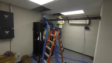 Network Room cabling time-lapse