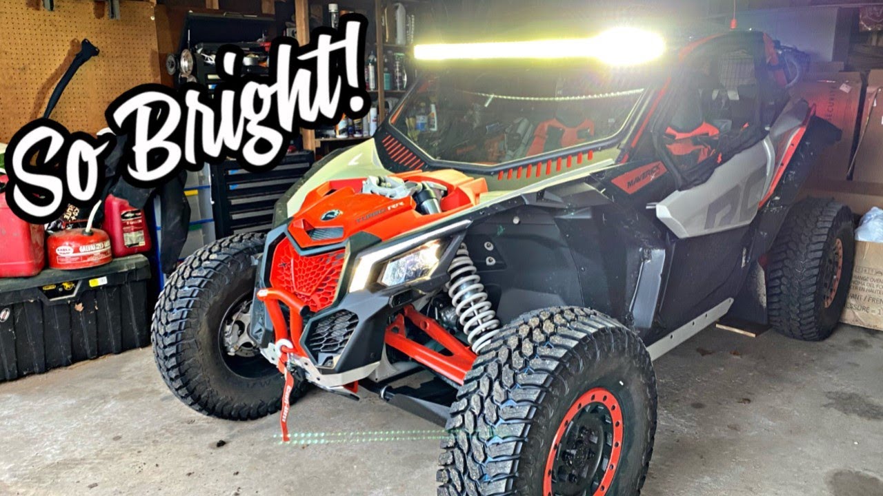 How To Install a Light Bar on a CanAm X3 2022 XRC Turbo RR YouTube