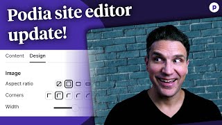 Podia site editor updates  media options