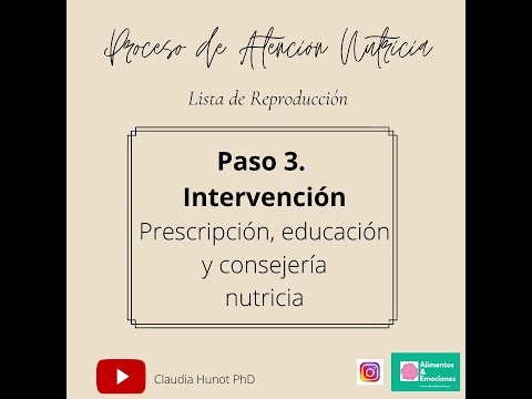 PAN  Paso 3 Intervención nutricia